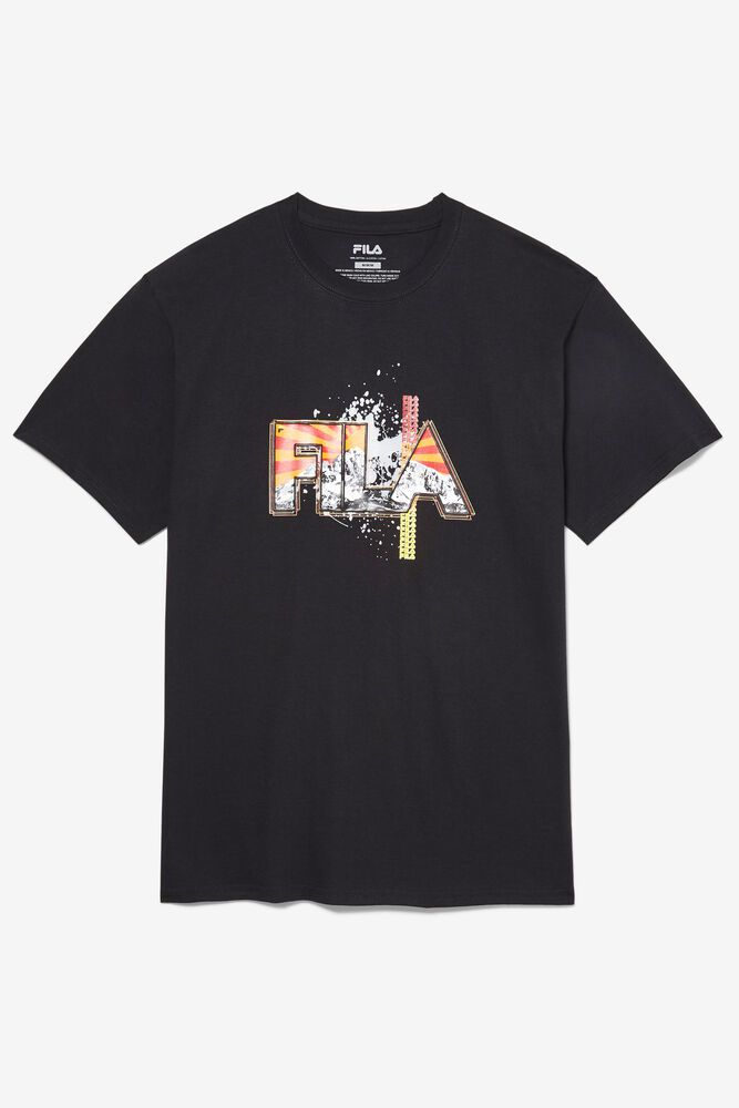 Fila T-Shirt Herre Sort Stitch Mt. PUX-621038